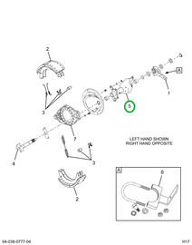 2517668C91 BRACKET, S CAM REAR RIGHT BEND