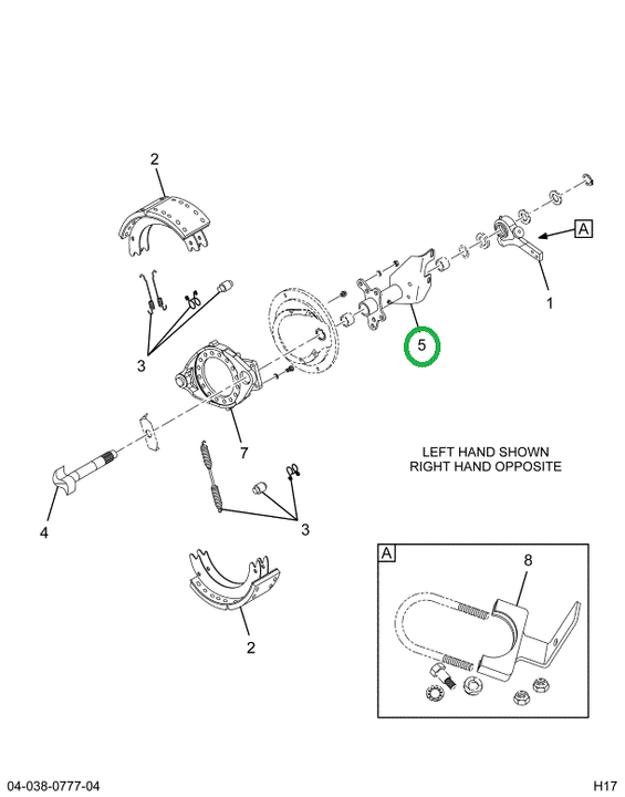 2517668C91 BRACKET, S CAM REAR RIGHT BEND
