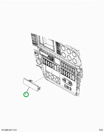 2517881C1 PANEL,3 SWITCH CUT OUT