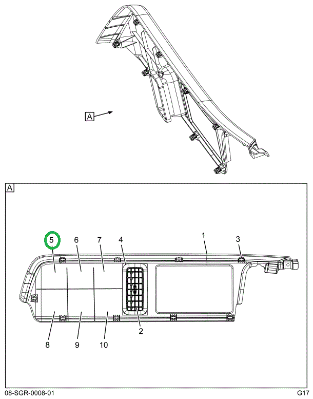 2518044C1 BEZEL,1 GAUGE CUT OUT