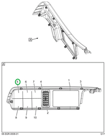 2518044C1 BEZEL,1 GAUGE CUT OUT
