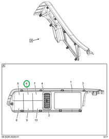 2518057C1 BEZEL,2 GAUGE CUT OUT