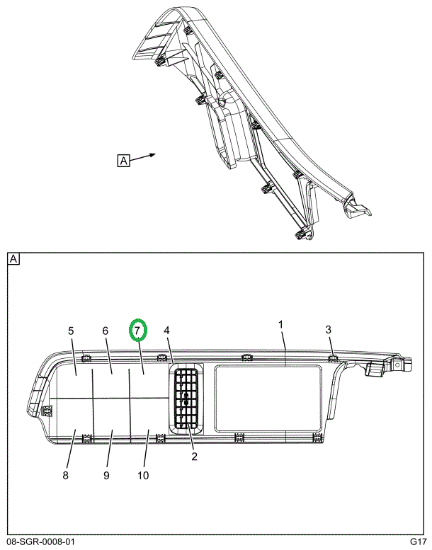 2518058C1 BEZEL,3 GAUGE CUT OUT