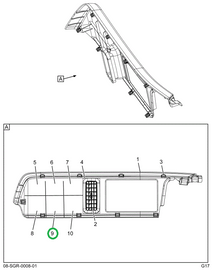 2518060C1 BEZEL,5 GAUGE CUT OUT
