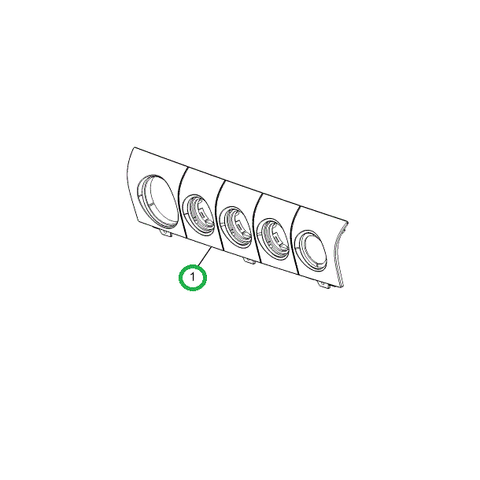 2518072C91 PANEL, FOUR AUXILIARY /NO FILT