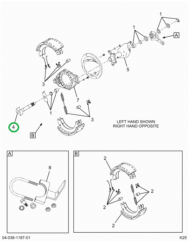 2518106C91 CAMSHAFT,SHAFT, S- CAM LEFT HA