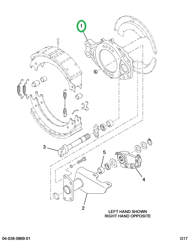 2518111C91 Spider, Pin Right Hand Rear