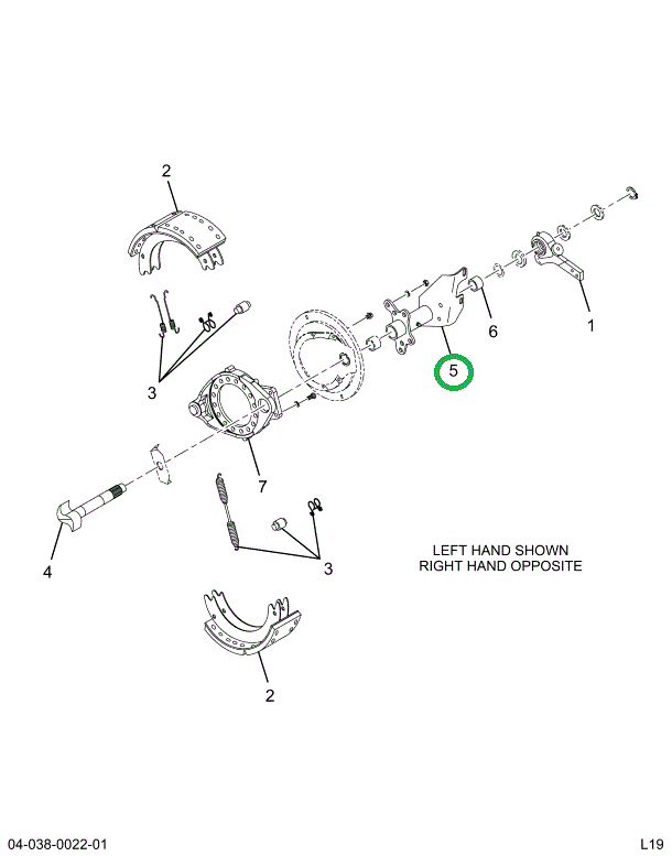 2518115C91 BRACKET, S- CAM RIGHT HAND REA