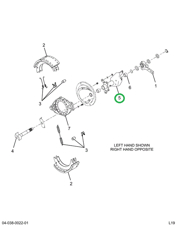 2518115C91 BRACKET, S- CAM RIGHT HAND REA