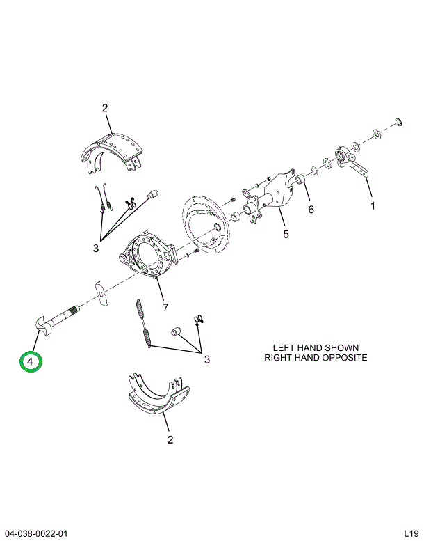 2518117C91 CAMSHAFT,SHAFT, S- CAM RIGHT H