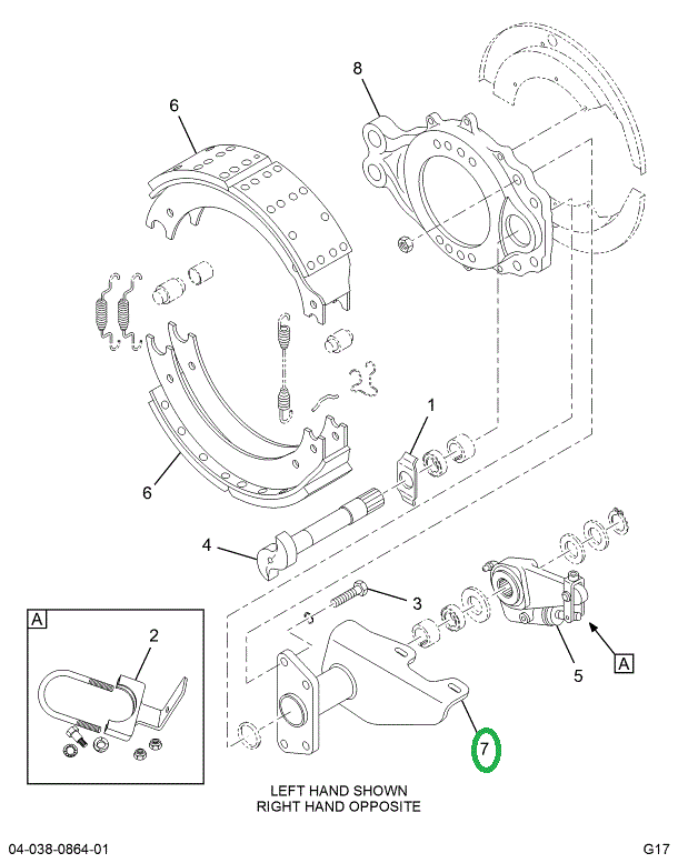 2518123C91 BRACKET, LEFT HAND REAR S- CAM