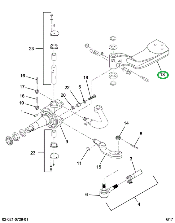 2518130C91 Beam, Axle Front Steering, Mer