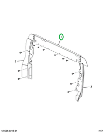 2518148C91 SEAL, UPPER RECIRCULATION. RAD