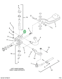 2518200C91 Knuckle, Steering Left