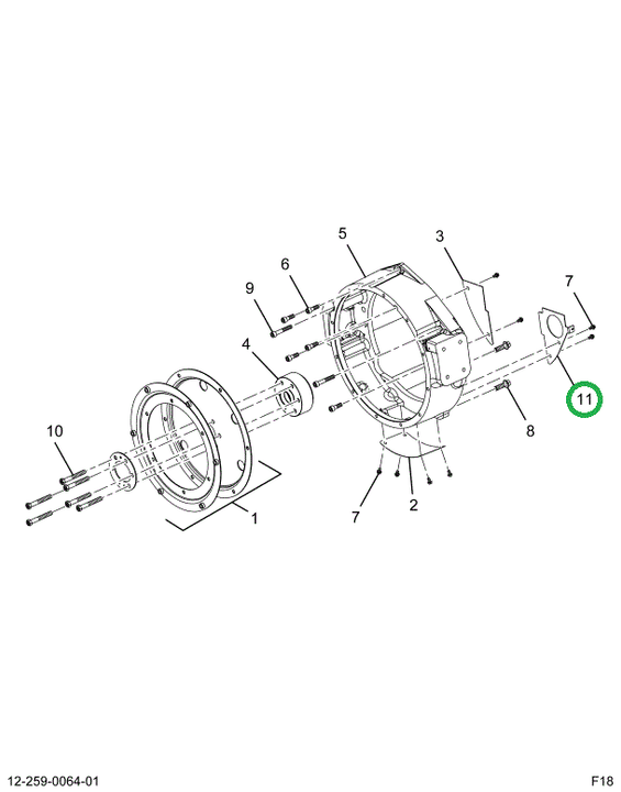 2518463C1 Bracket, Dust Cover