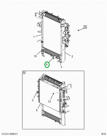 2518519C91 RADIATOR ASSEMBLY WITH OIL COO