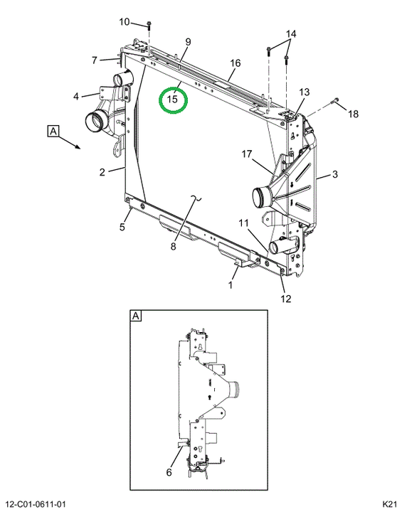 2518549C91 FRAME ASSEMBLY, TOP W/ISOLATOR