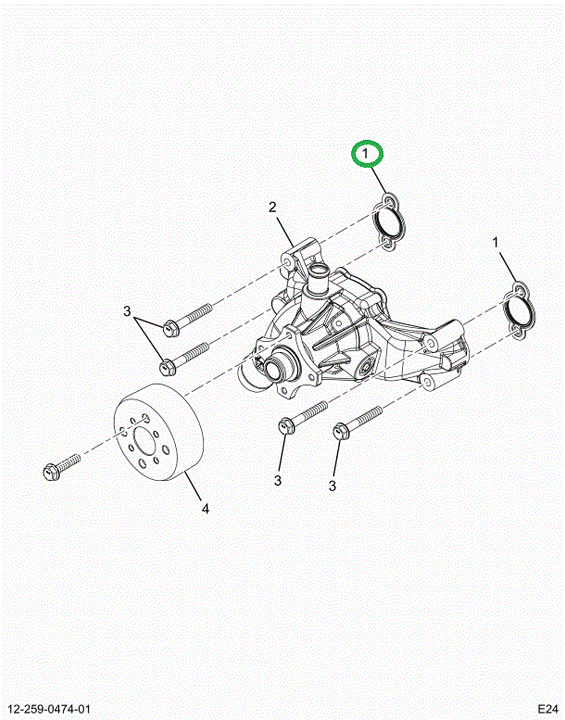2518603C1 GASKET, WATER PUMP