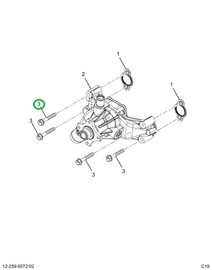 2518604C1 BOLT, WATER PUMP