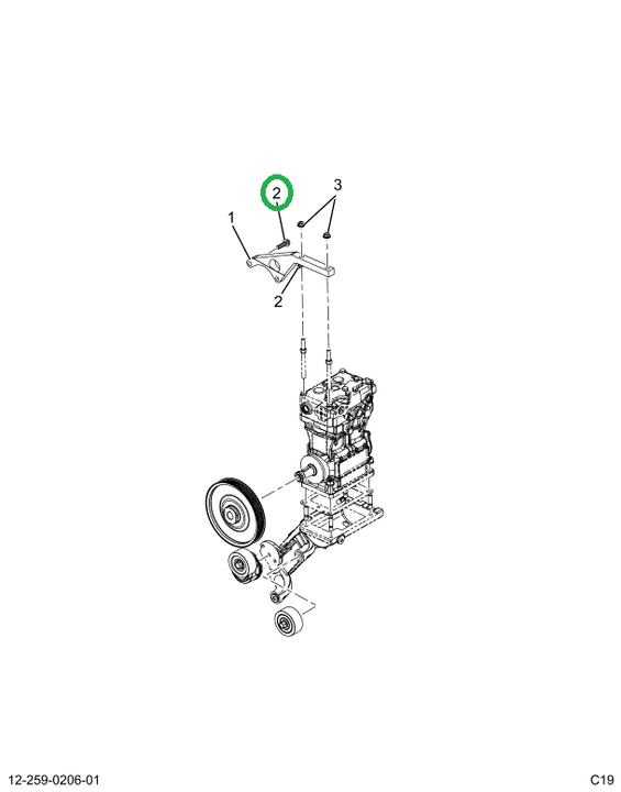 2518641C1 Screw, Support