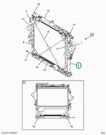 2518678C1 CHANNEL,RADIATOR, RIGHT CHANNE