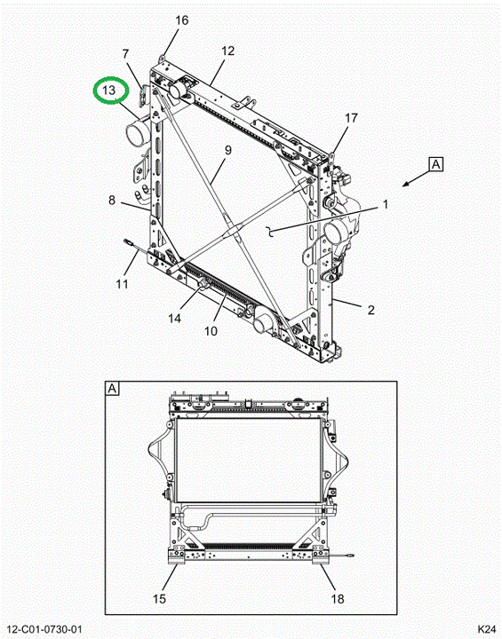 2518689C91 COOLER, CHARGE AIR