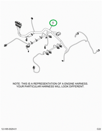 2518766C91 Harness, Wiring, Engine