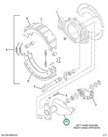 2518809C91 Left Hand Rear Chamber Bracket