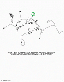 2518840C91 Harness, Engine, Lt Isx Engine