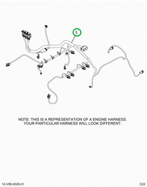 2518849C91 Harness, Master,  Lt Isx Engin