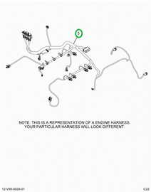 2518853C91 Harness, Master,  Lt Isx Engin