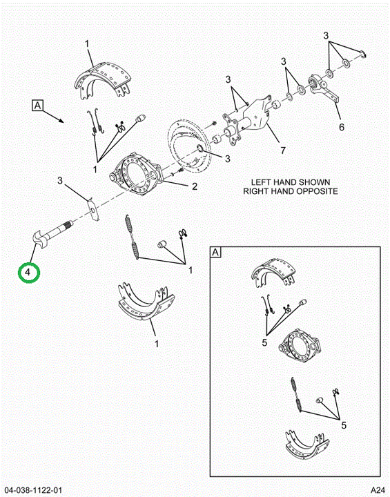 2518865C91 CAMSHAFT,S- CAM LEFT FRONT
