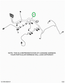 2519093C91 Harness, Master,  Lt Isx Engin