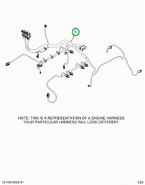 2519096C91 Harness, Master,  Lt Isx Engin
