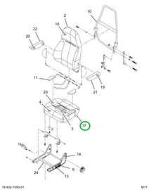 2519129C91 CUSHION,UPH CUSH COVER CHAR