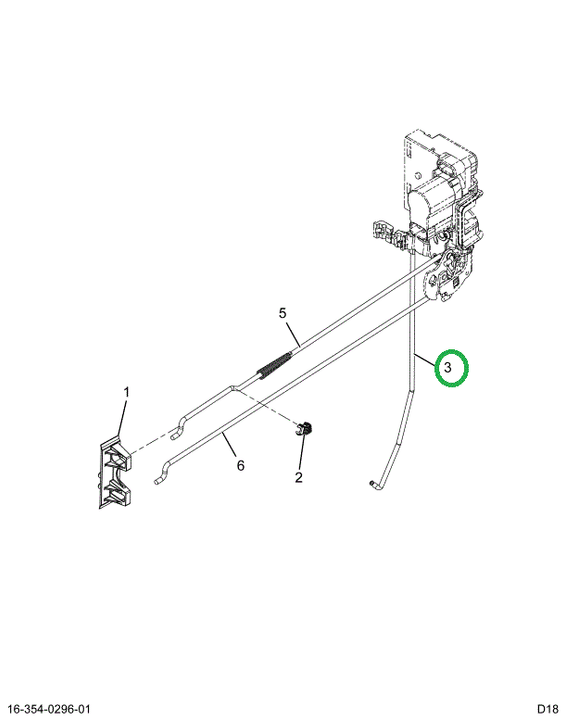 2519195C1 Key Cylinder Rod Left Hand