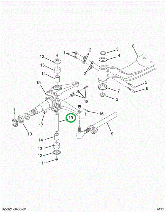 2519246C91 PIN,KING PIN OVERHAUL. DANA