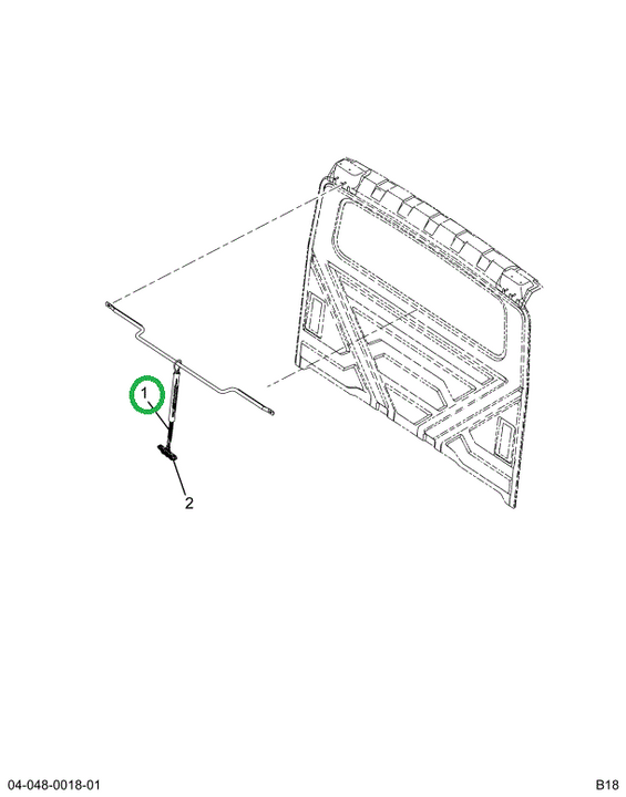 2519280C91 BAR,SPRING, AIR HOSE 20 INCH