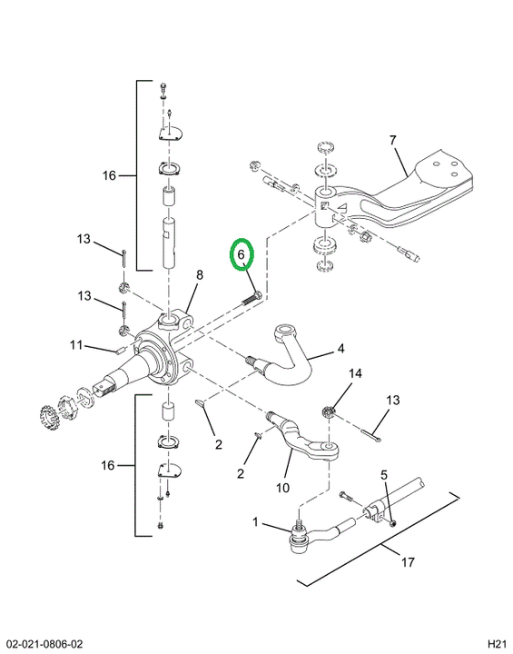 2519374C91 BOLT, AXLE STOP