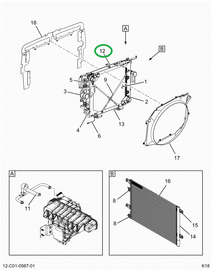 2519390C91 CHANNEL, RADIATOR TOP SUPPORT