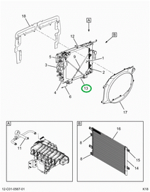 2519396C91 CHANNEL, RADIATOR BOTTOM SUPPO