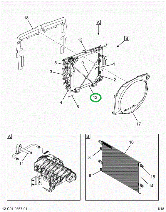 2519396C91 CHANNEL, RADIATOR BOTTOM SUPPO