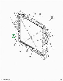 2519400C91 CHANNEL, RADIATOR LEFT SIDE SU