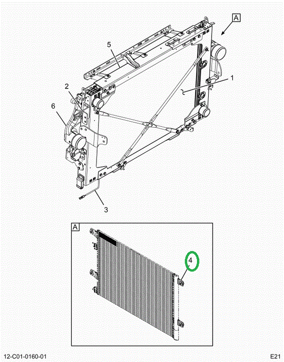 2519408C91 BRACKET,MOUNTING, KIT RADIATOR