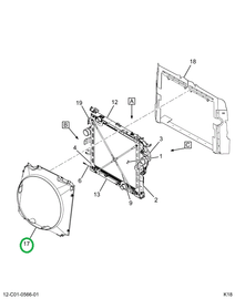 2519428C91 SHROUD, RADIATOR FAN