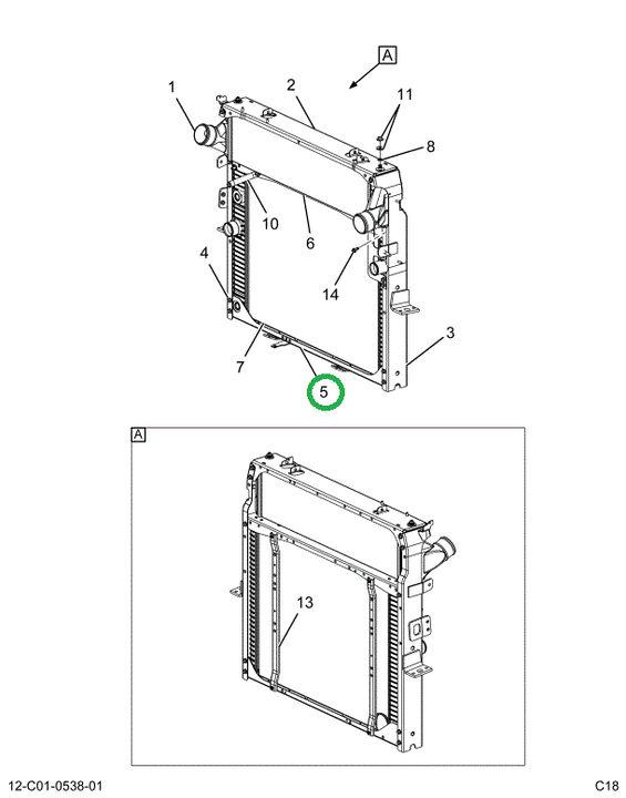 2519436C91 CHANNEL, BOTTOM, RADIATOR MOUN