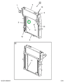 2519438C91 CHANNEL, CENTER, RADIATOR MNT
