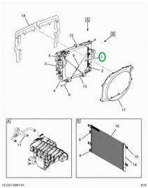 2519442C91 RADIATOR, ASSEMBLY, CORE AND T
