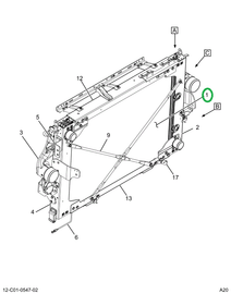 2519443C91 RADIATOR, ASSEMBLY, CORE AND T