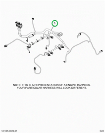 2519464C91 Harness, Master,  Lt Isx Engin